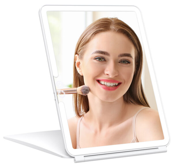Wamoon Rechargable Makeup Mirror with Lights Portable Travel Vanity Mirror